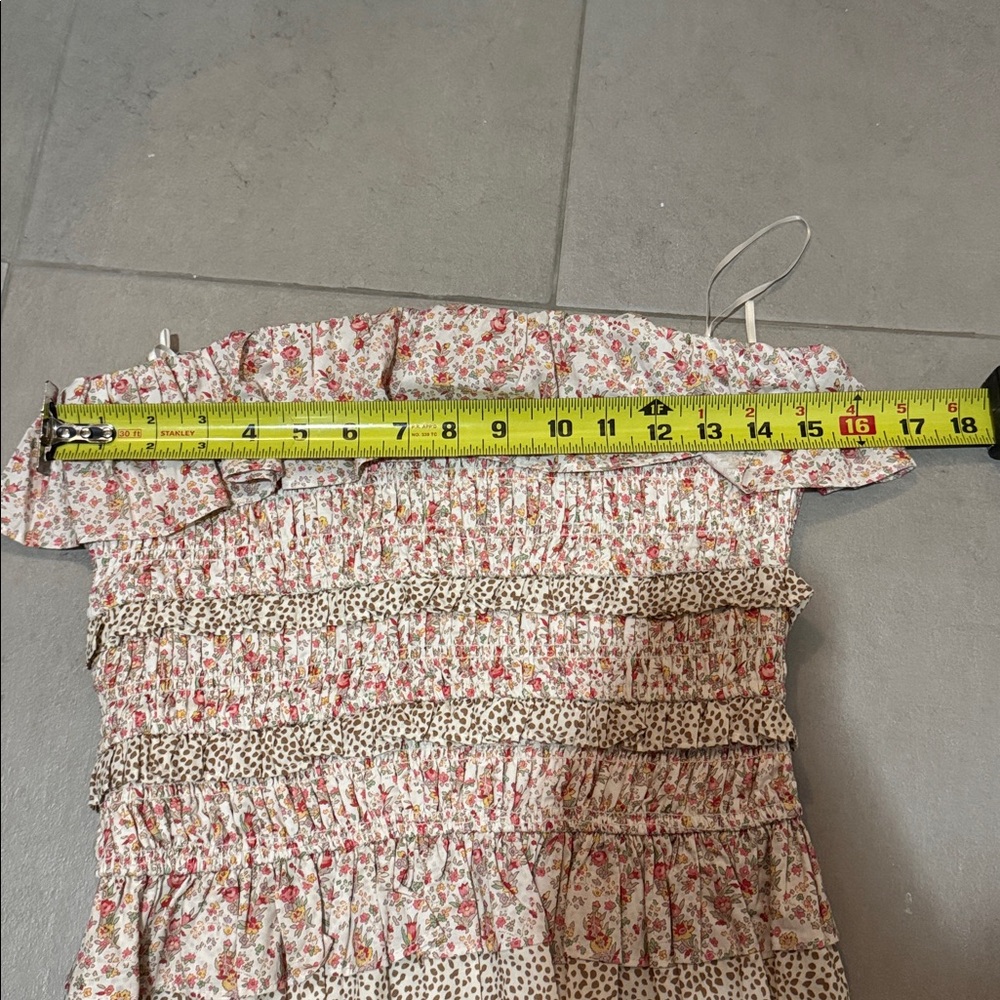 English Factory Pink Floral Ruffle Blouse - Picture 2 of 7